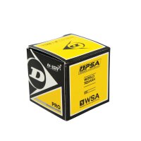 DUNLOP PRO SQUASH BALL 12PCS - DOUBLE YELLOW DOT