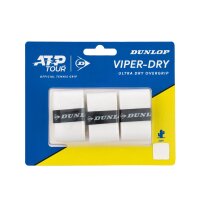 DUNLOP ATP VIPER-DRY OVERGRIP WHITE 3PCS