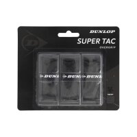 DUNLOP SUPER-TAC OVERGRIP BLACK 3PCS