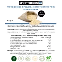 PROTEINE DI RISO IN POLVERE (500g)